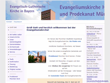 Tablet Screenshot of evangeliumskirche.de